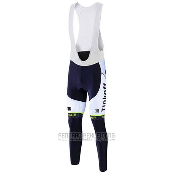 2016 Fahrradbekleidung Tinkoff Grun und Wei Trikot Langarm und Tragerhose